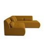 Voir la diapositive 3 : LISA DESIGN Onyx - canapé modulable d'angle droit 5 places - en tissu mailles 3d