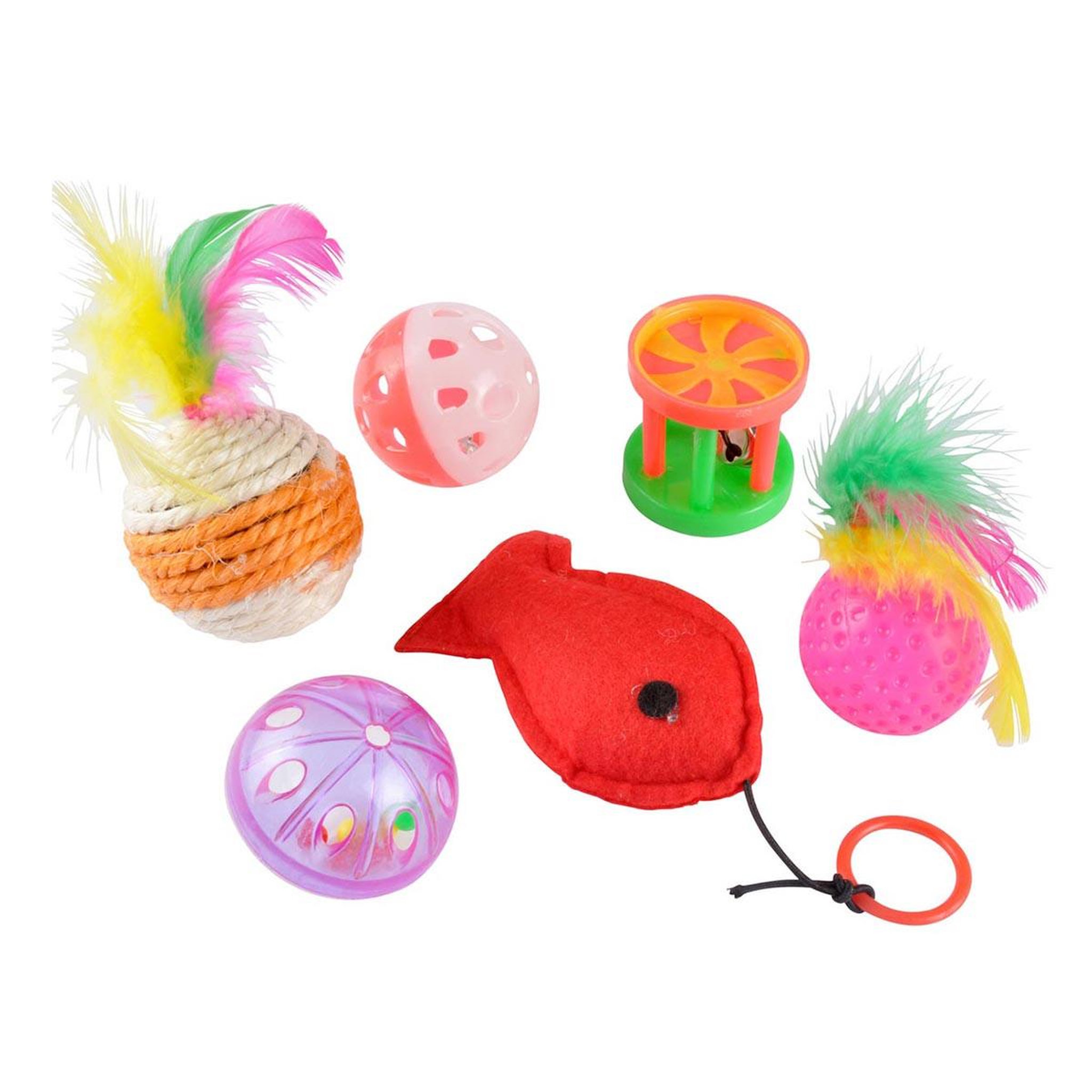 LOVE STORY Lot de 6 Jouets pour Chat  Cadeaux  Multicolore