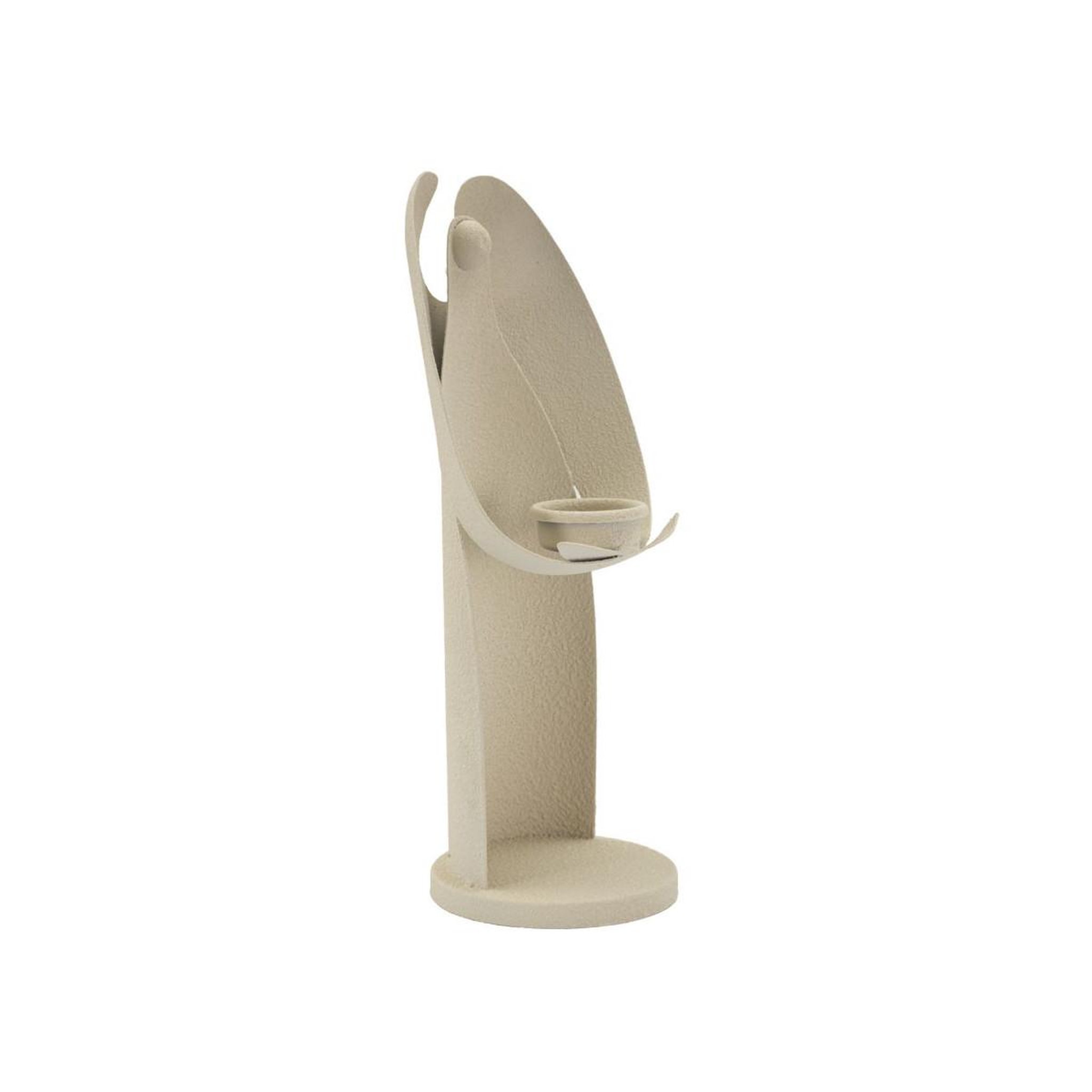 Voir la diapositive 2 : Paris Prix Bougeoir en métal  angel  30cm crème