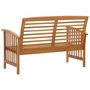 Voir la diapositive 4 : VIDAXL Banc de jardin 119 cm bois d'acacia solide