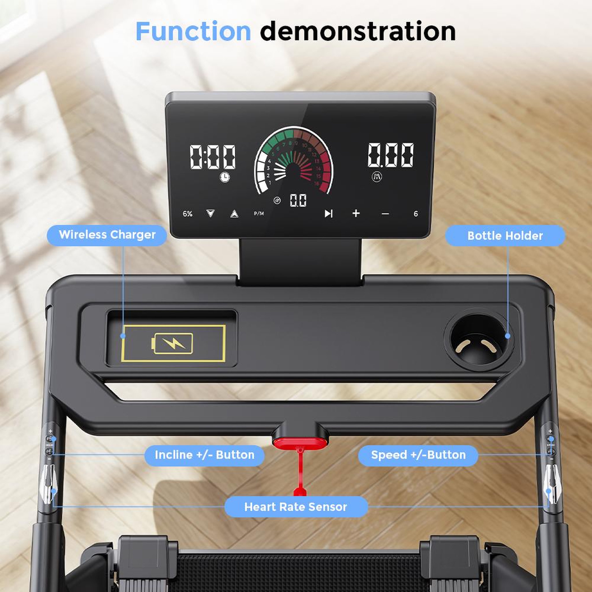 Voir la diapositive 5 : FORMILL Formill ft71 tapis de course inclinable, 1–16 km/h, inclinaison 24 %