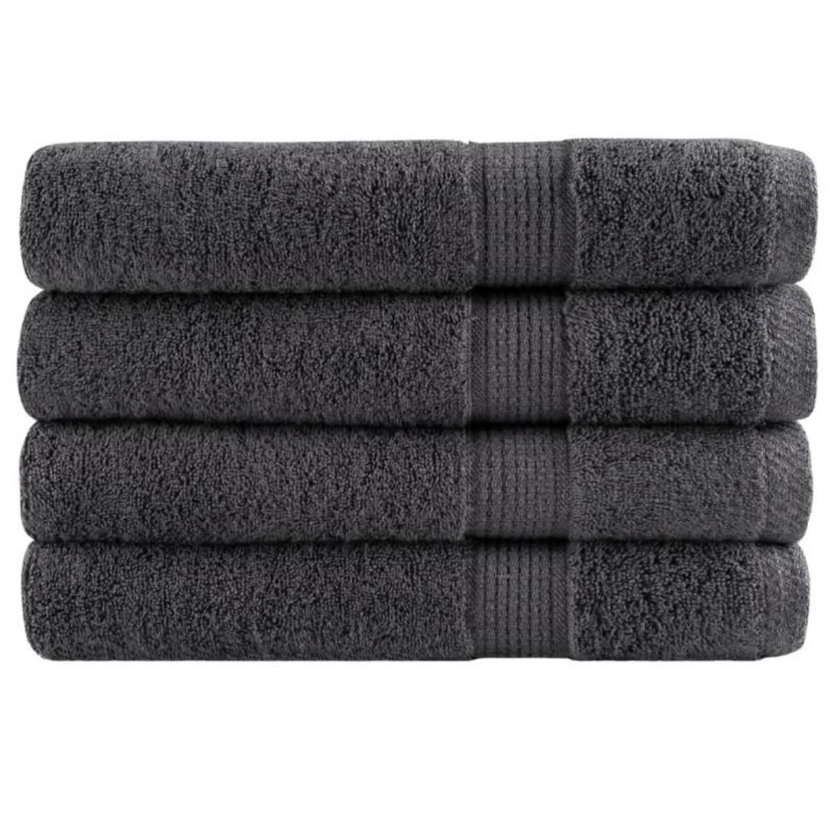 VIDAXL Serviettes de qualité supérieure SOLUND 4 pcs anthracite