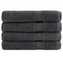 Voir la diapositive 1 : VIDAXL Serviettes de qualité supérieure SOLUND 4 pcs anthracite