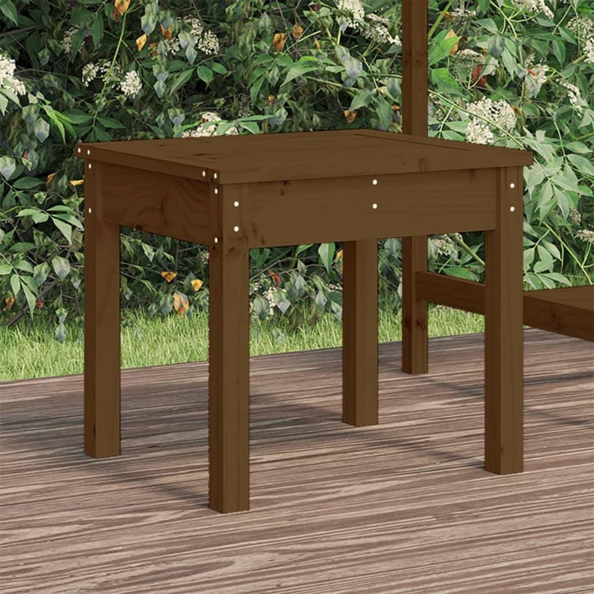 VIDAXL Banc de jardin marron miel 50x44x45 cm bois de pin massif