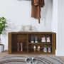 Voir la diapositive 3 : VIDAXL Armoire a chaussures Chene marron 100x35x45cm Bois d'ingenierie