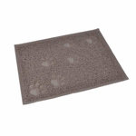 Paris Prix Tapis Repas pour Chien & Chat Déco  Pattes  40cm Taupe