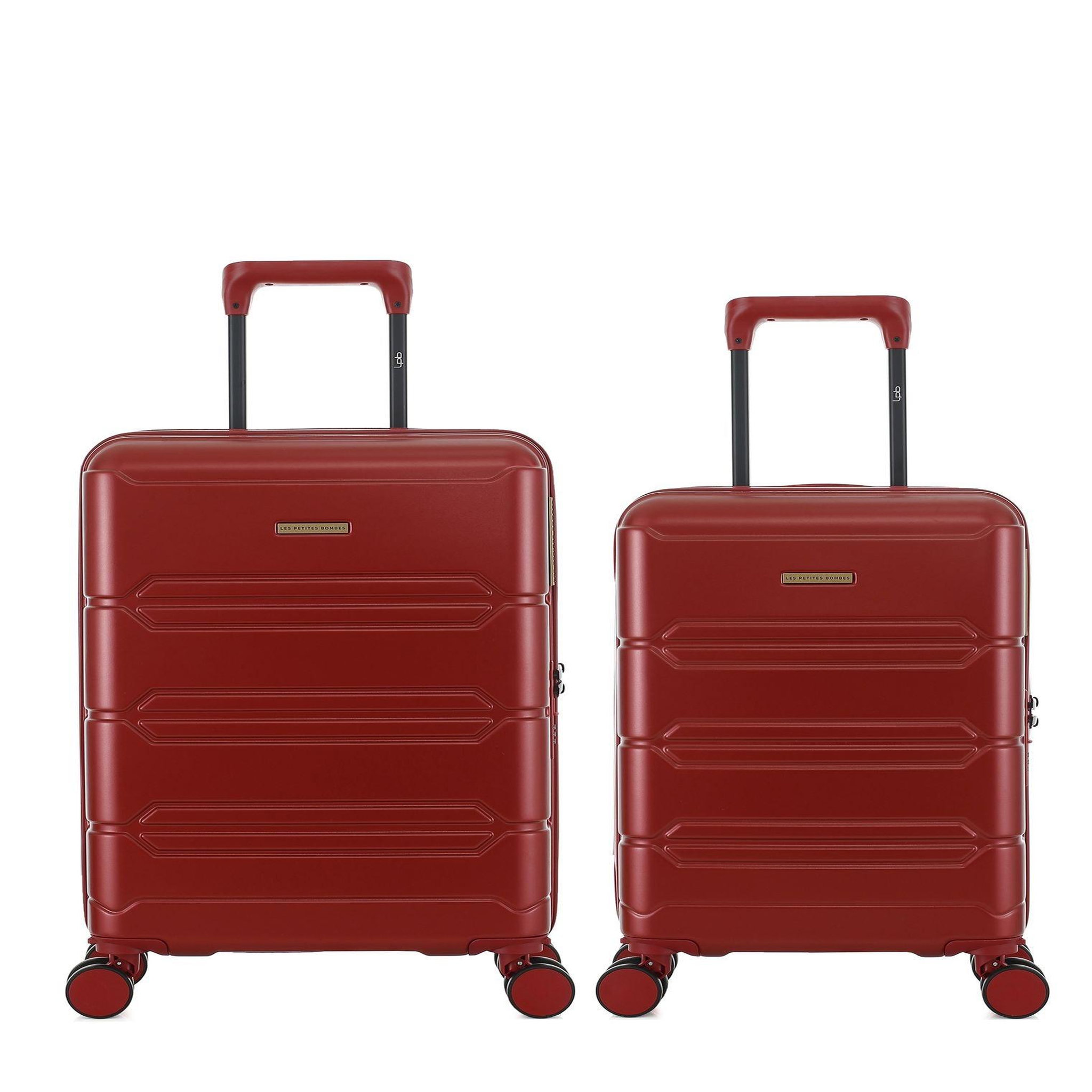 LES P'TITES BOMBES LPB Lot de 2 Valises Rigides Cabine et Cabine XS LYNDA