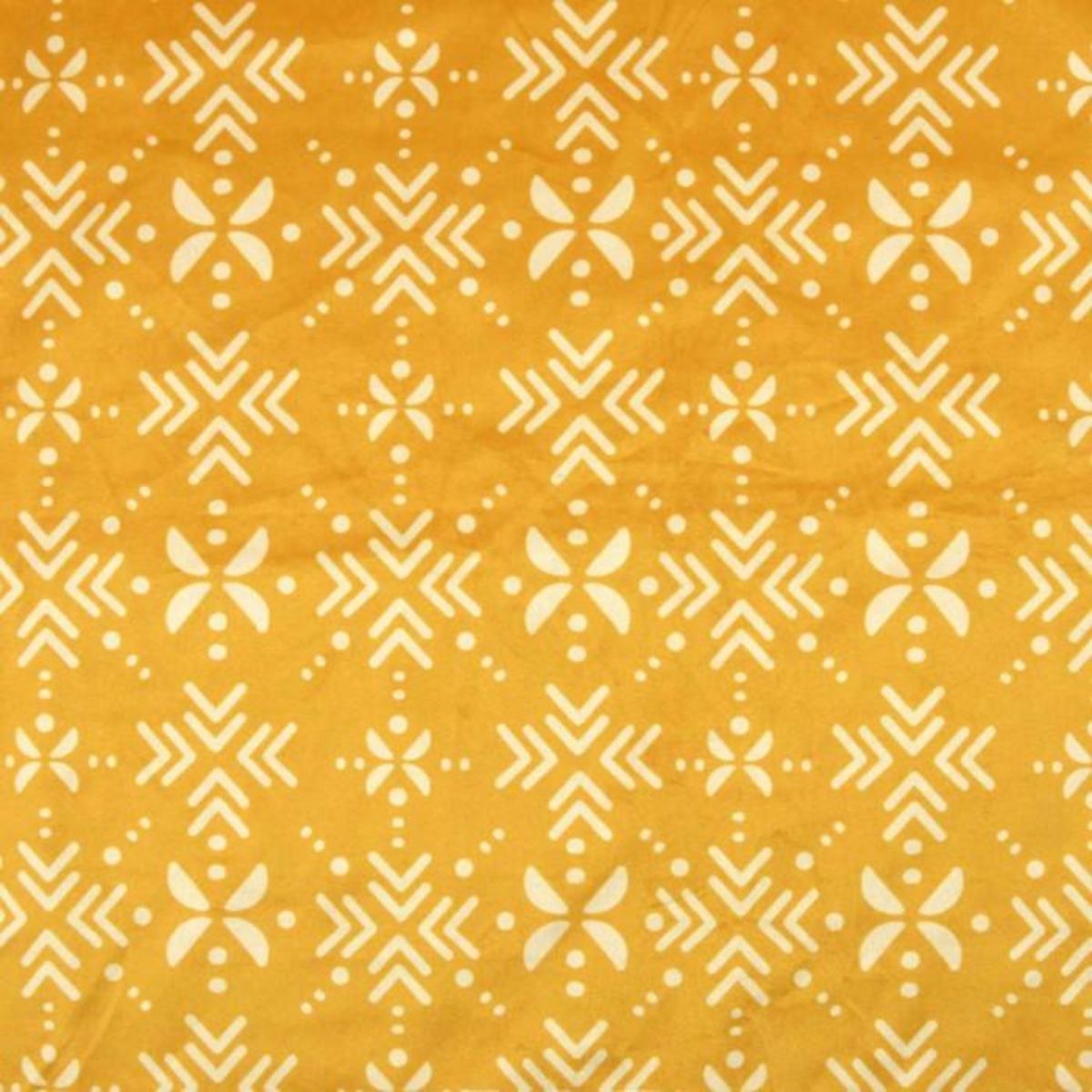 Paris Prix Housse de Coussin pour Chien & Chat  Ethnic  100cm Moutarde