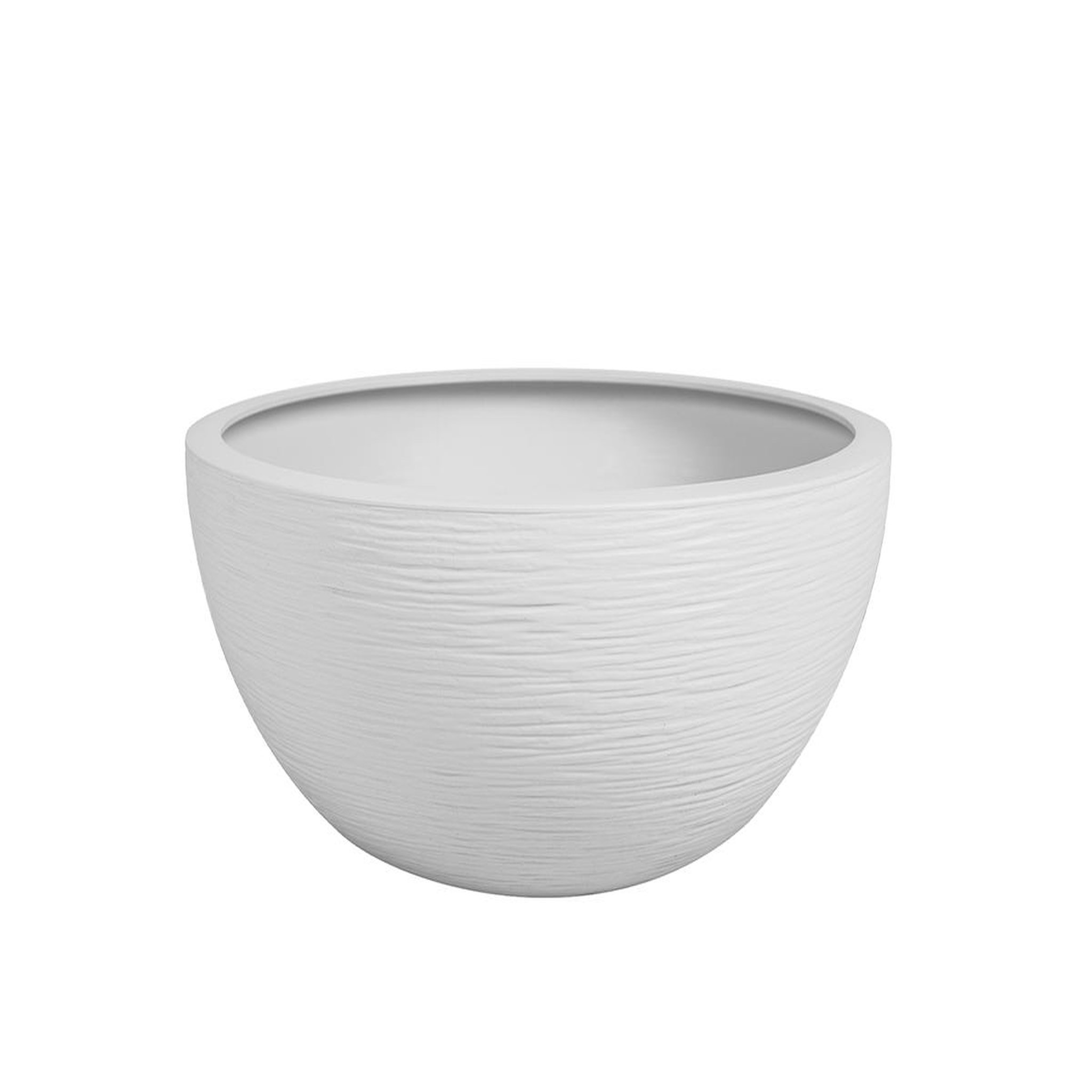 Eda Pot de fleurs vasque en plastique Graphit UP blanc cérusé - Ø 30 cm - Eda