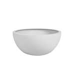 Eda Pot de fleurs vasque en plastique Graphit UP blanc cérusé - Ø 30 cm - Eda