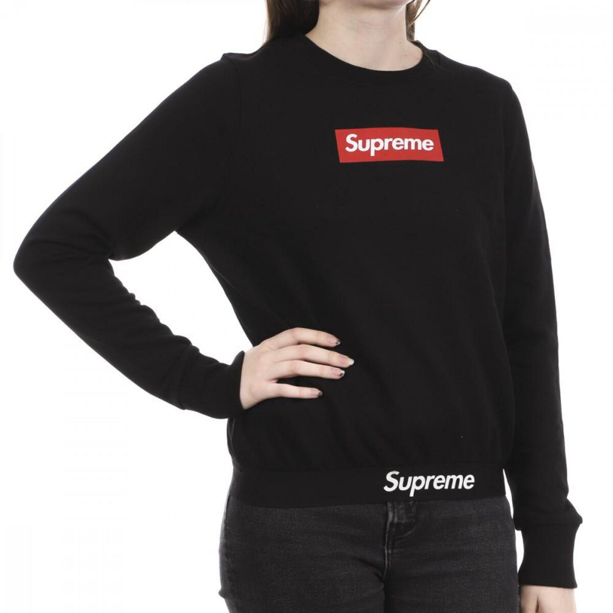 Sweat Noir Femme Supreme Grip Emma pas cher Auchan