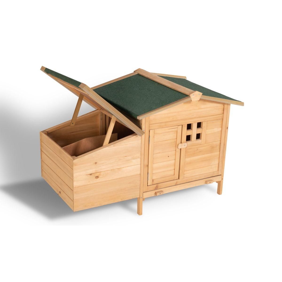 Jardikt Poulailler sur pilotis en bois