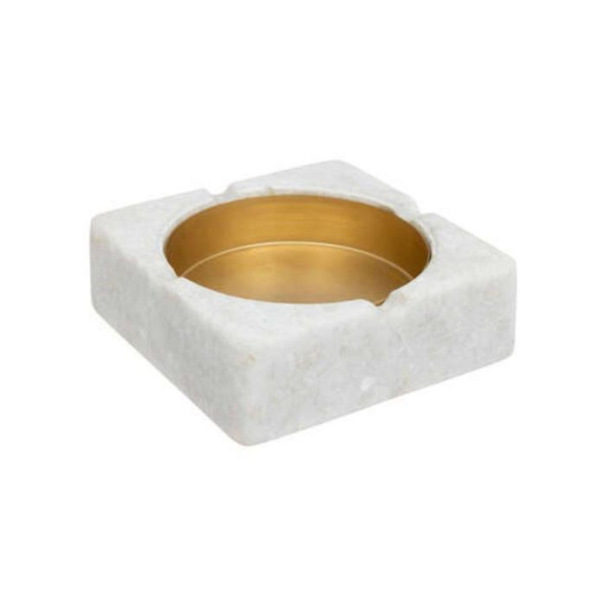 ATMOSPHERA Cendrier avec Couvercle  Tropical Boudoir  15cm Blanc