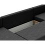 Voir la diapositive 4 : BEST MOBILIER Epona - canapé panoramique d'angle réversible 7 places convertible avec coffre en tissu