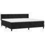 Voir la diapositive 3 : VIDAXL Sommier a lattes de lit et matelas Noir 200x200 cm Velours