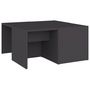 Voir la diapositive 2 : VIDAXL Tables basses 4 pcs gris 33x33x33 cm bois d'ingenierie