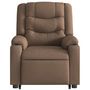 Voir la diapositive 5 : VIDAXL Fauteuil inclinable electrique marron tissu