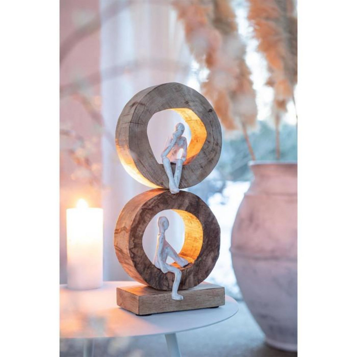 Paris Prix Lot de 2 Personnages Réfléchissant  Tijana  41cm Naturel