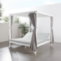 Voir la diapositive 2 : CONCEPT USINE Lit de jardin 2 places gris CORDOUE