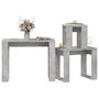 Voir la diapositive 4 : VIDAXL Tables gigognes 3 pcs Gris beton Bois d'ingenierie