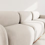 Voir la diapositive 5 : LISA DESIGN Penelope - canapé droit modulable 3 places en velours texturé