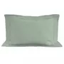 SOLEIL D'OCRE Taie d'oreiller en coton 57 fils 50x70 cm UNI vert d'eau, par Soleil d'ocre