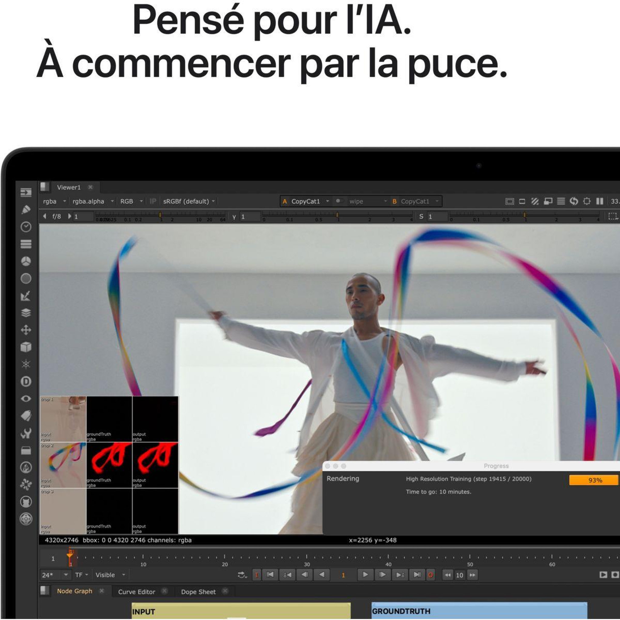 Voir la diapositive 4 : APPLE Ordinateur apple pro 16  puce m5 pro cpu 18 / gpu 20 coeurs mémoire ram 24go stockage 1to ssd xdr noir sidéral