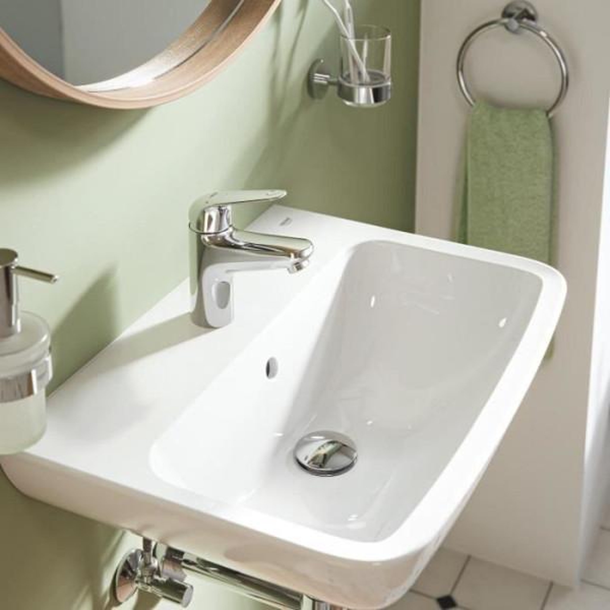 Voir la diapositive 2 : Grohe Mitigeur monocommande lavabo - grohe swift - 24323001 - chromé - taille s - ouverture eau froide - economie d'eau - vidage clic