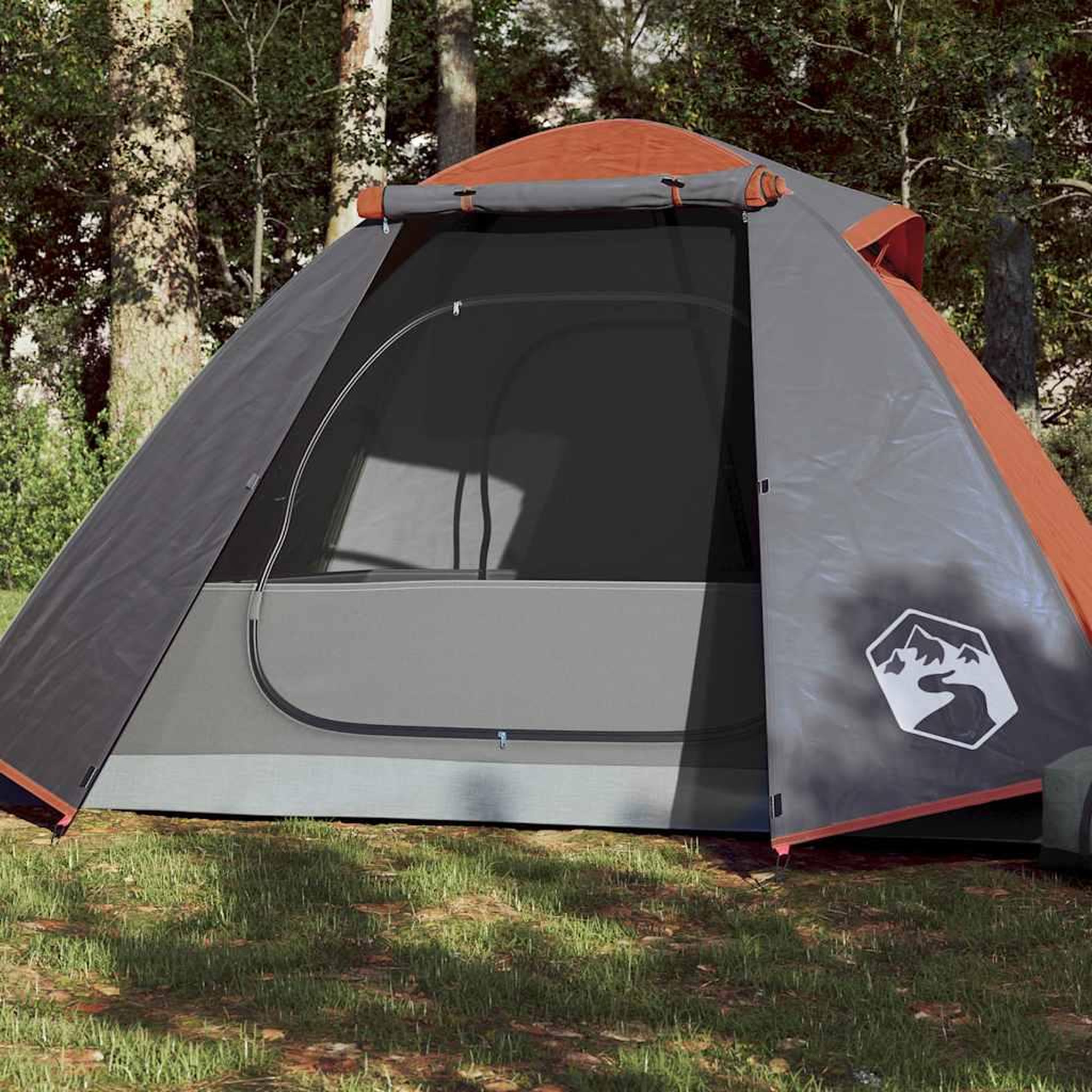 VIDAXL Tente de camping a dome 2 personnes orange impermeable