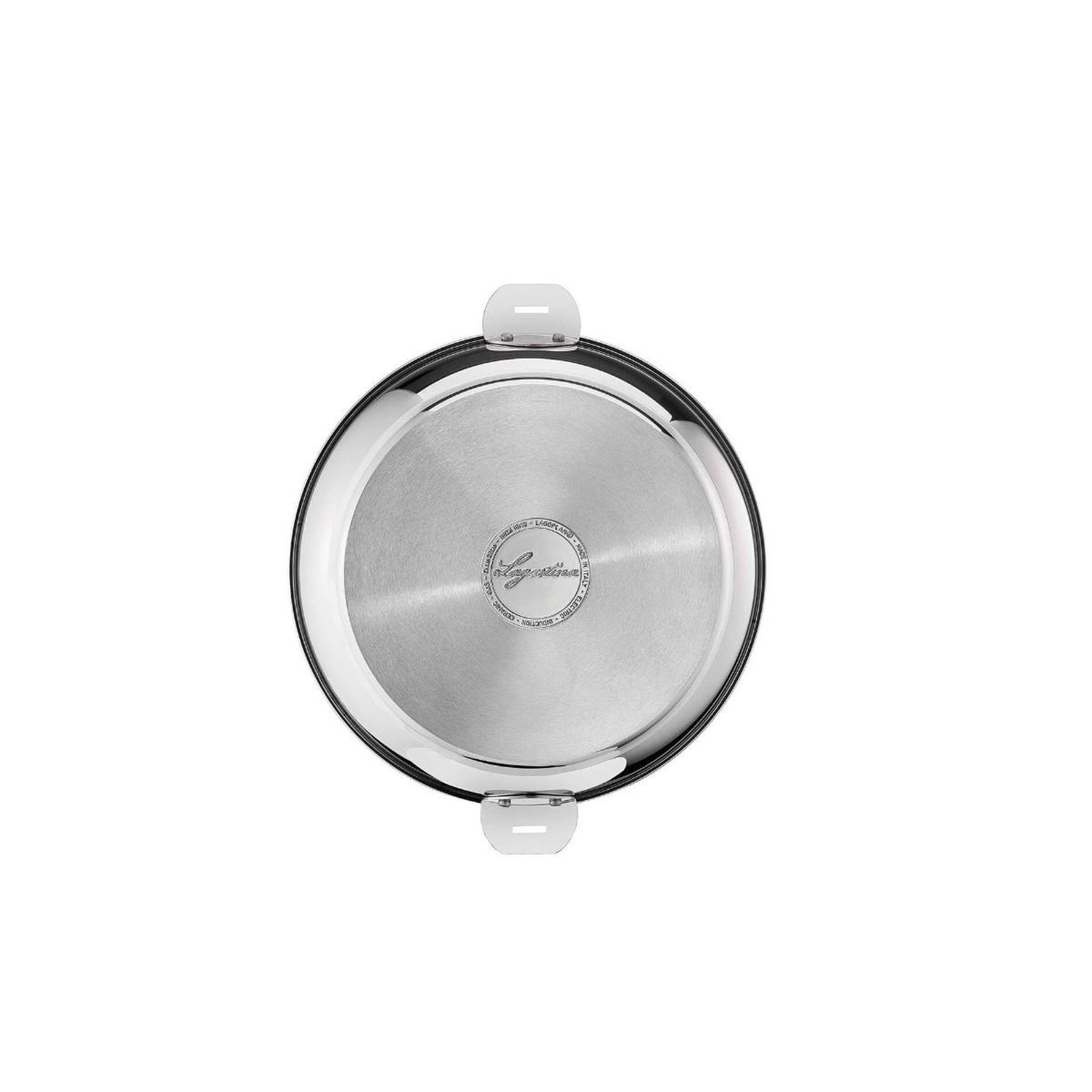 Voir la diapositive 2 : Lagostina Lot de 2 poêles inox 24 et 28 cm + poignée - 012138600003