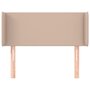 Voir la diapositive 3 : VIDAXL Tete de lit avec oreilles Cappuccino 103x16x78/88 cm Similicuir