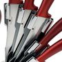 Voir la diapositive 2 : NAPOLEON Bloc de coutellerie 7 pièces rouge