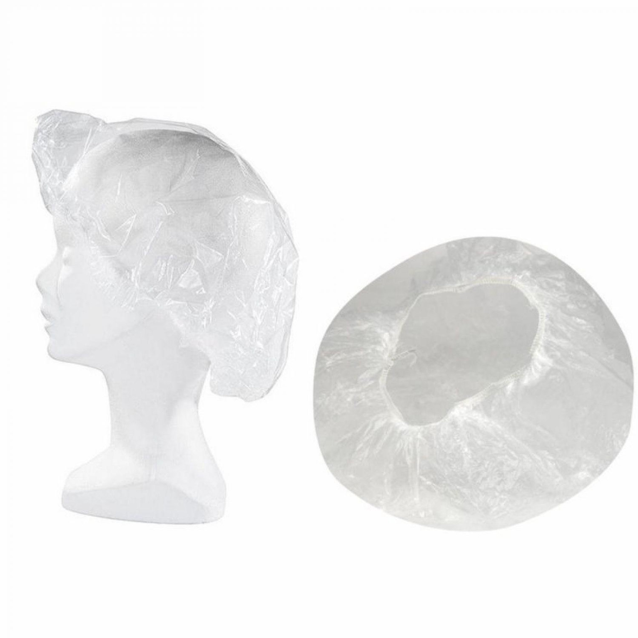 Voir la diapositive 2 : VIVEZEN Lot de 100 charlottes imperméables en plastique jetables