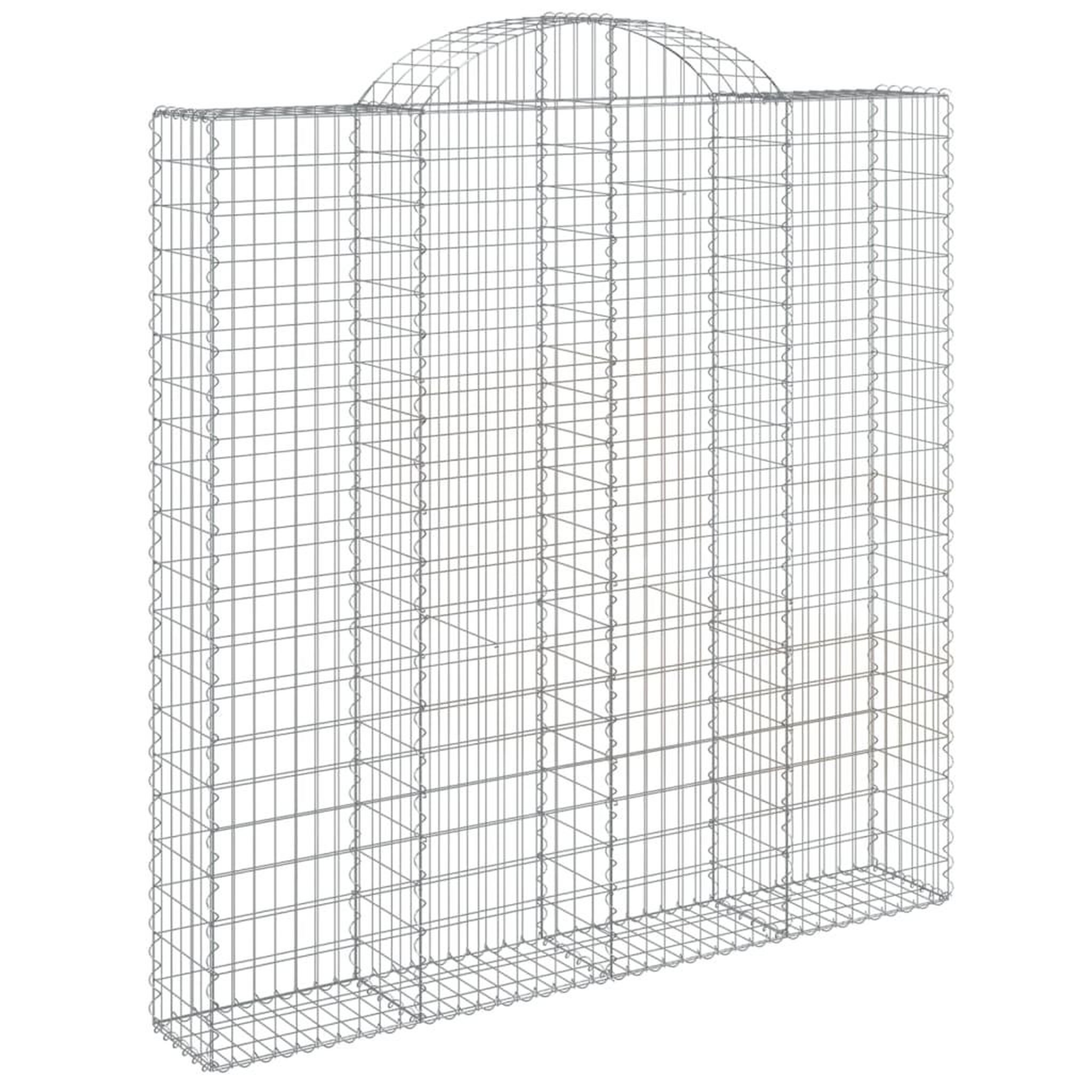 Voir la diapositive 3 : VIDAXL Paniers a gabions arques 6 pcs 200x30x200/220 cm fer galvanise