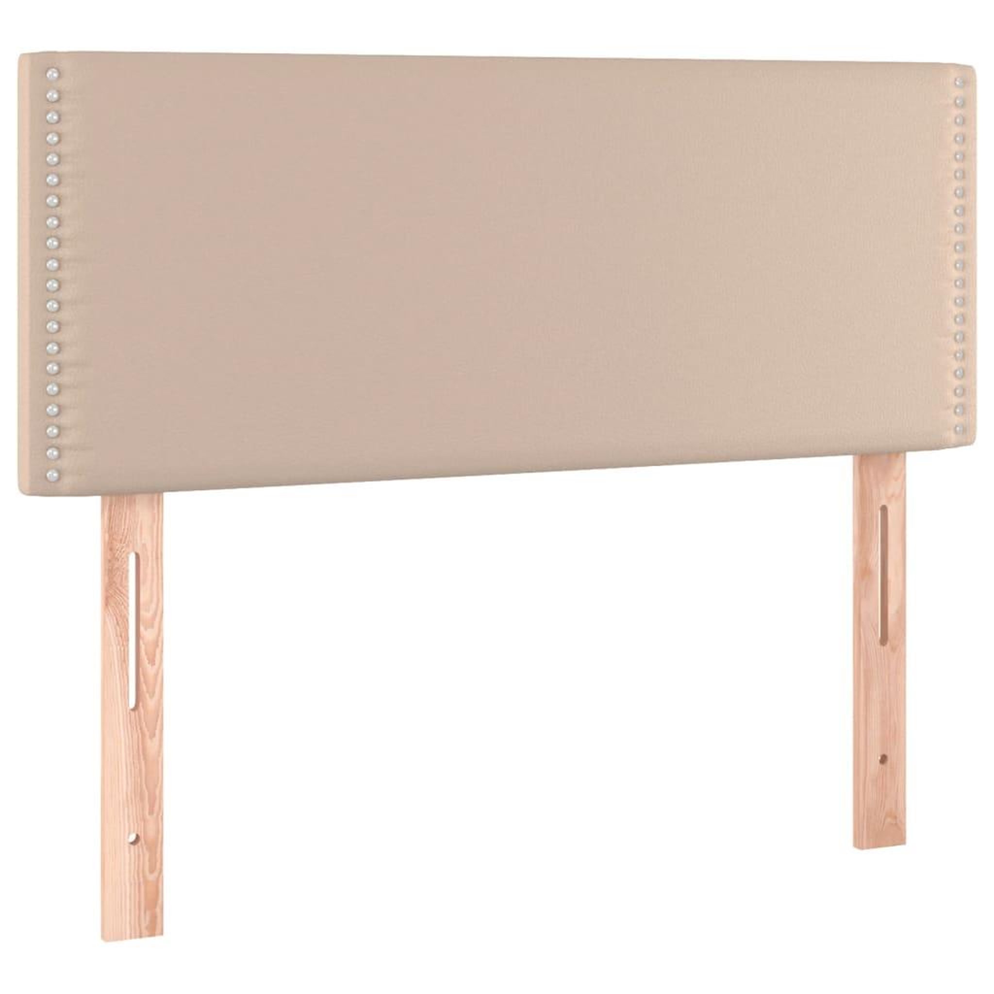 Voir la diapositive 4 : VIDAXL Tete de lit a LED Cappuccino 90x5x78/88 cm Similicuir