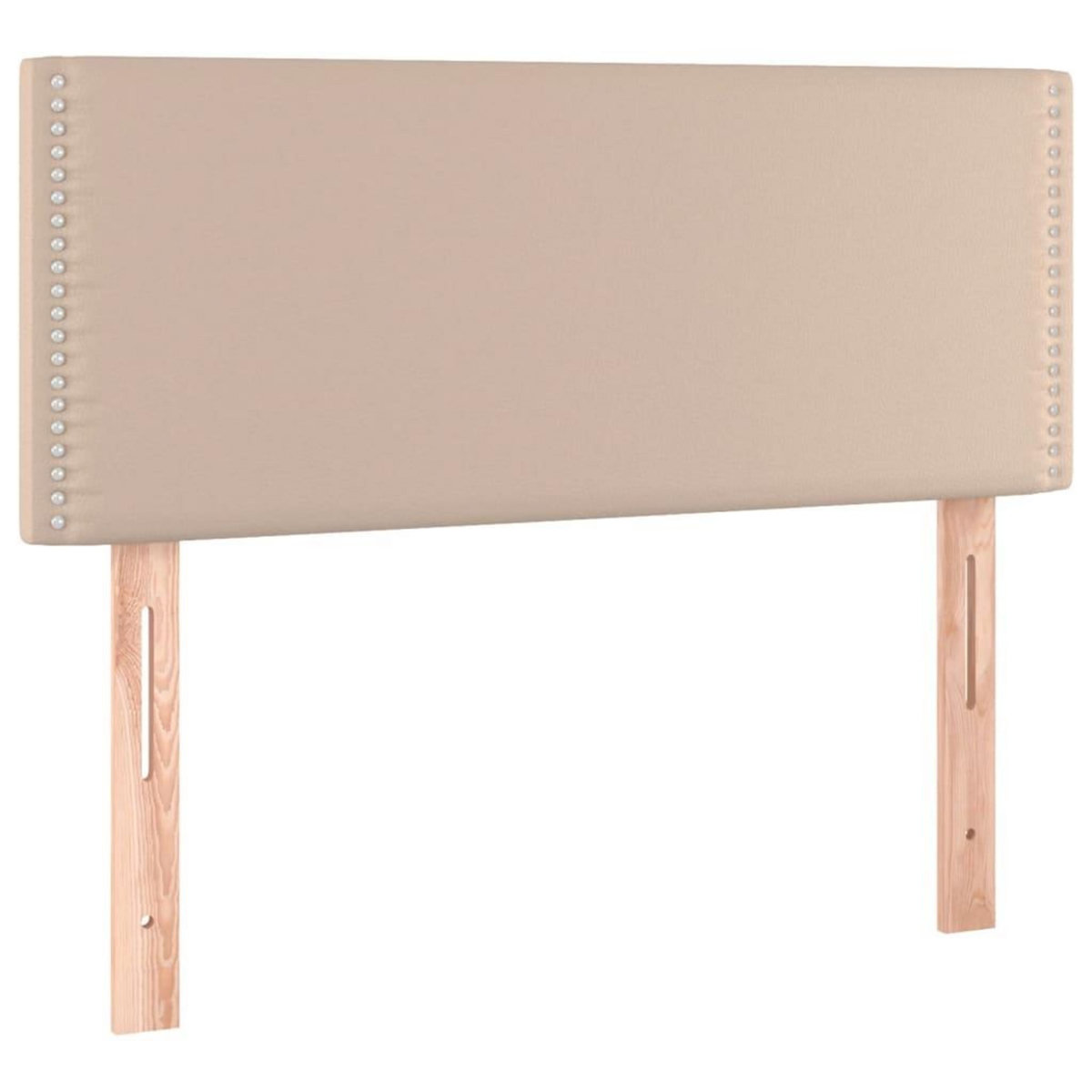 VIDAXL Tete de lit a LED Cappuccino 90x5x78/88 cm Similicuir