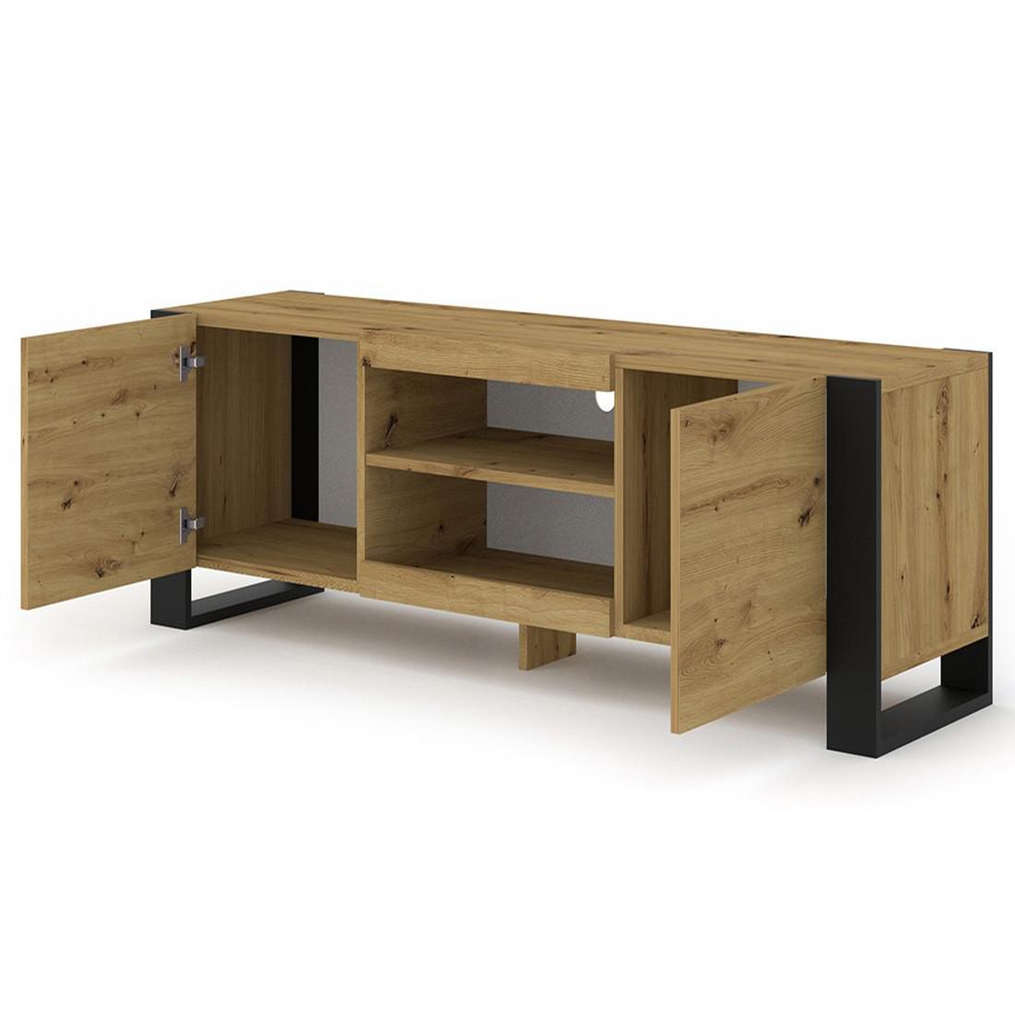 Voir la diapositive 2 : BEST MOBILIER Pedro - meuble tv - 158 cm