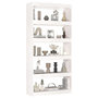 Voir la diapositive 4 : VIDAXL Bibliotheque/Separateur de piece Blanc 80x30x167,4cm Pin massif