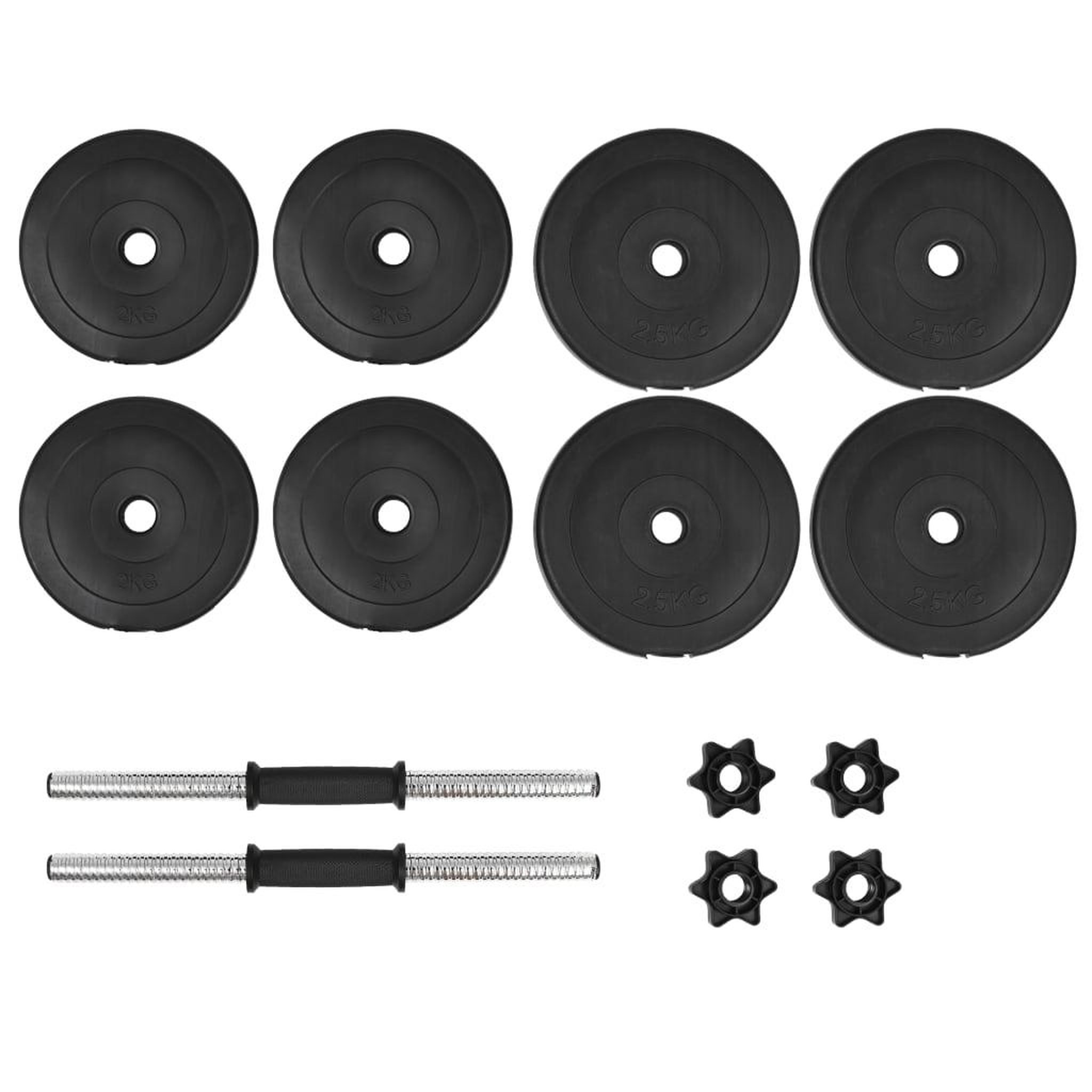 Voir la diapositive 2 : VIDAXL Ensemble d'halteres 14 pcs 20 kg