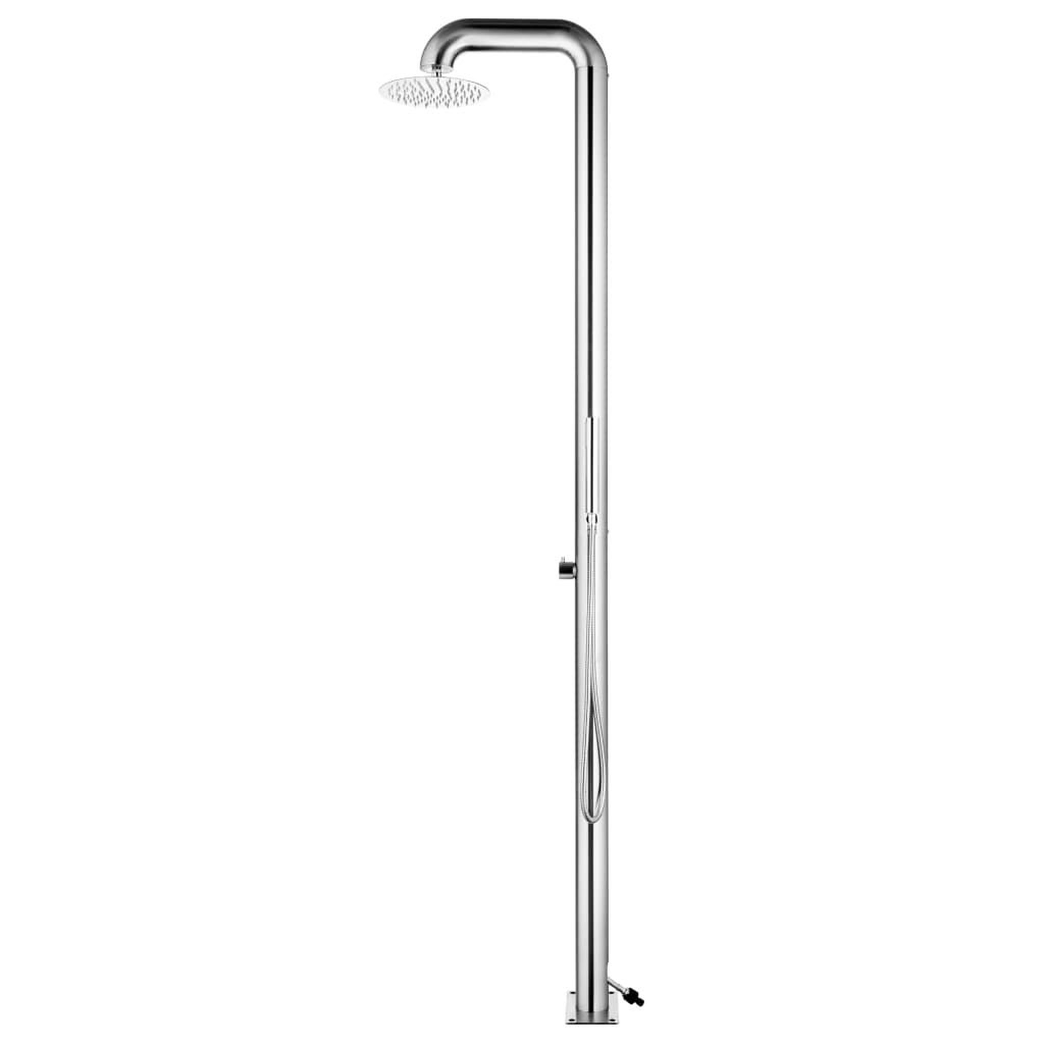 Voir la diapositive 4 : VIDAXL Douche de jardin 225 cm Acier inoxydable