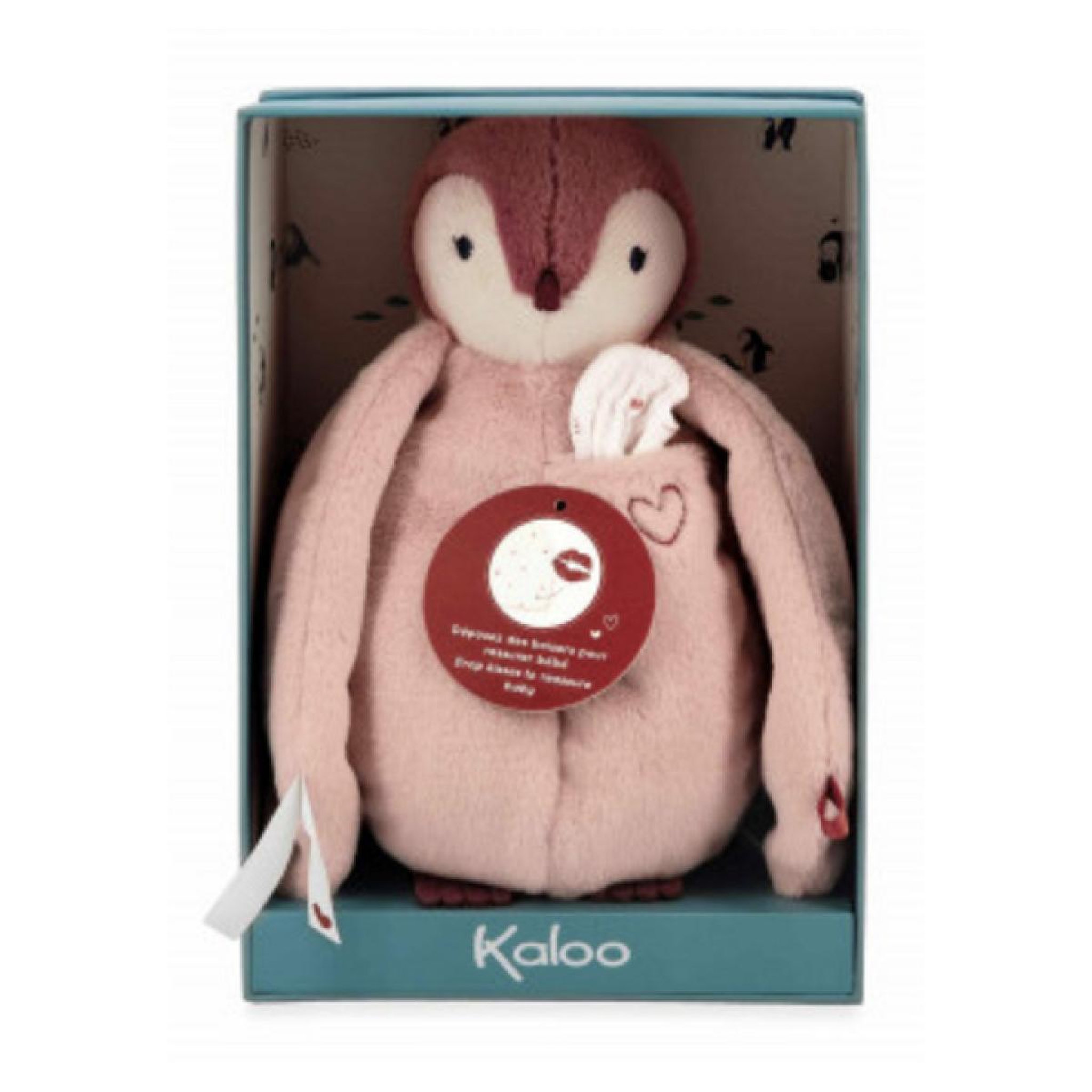 Voir la diapositive 2 : Kaloo Peluche a bisous manchot - rose