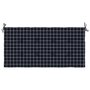 Voir la diapositive 4 : VIDAXL Coussin de banc de jardin carreaux noir 120x50x3cm tissu oxford