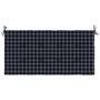 Voir la diapositive 4 : VIDAXL Coussin de banc de jardin carreaux noir 120x50x3cm tissu oxford