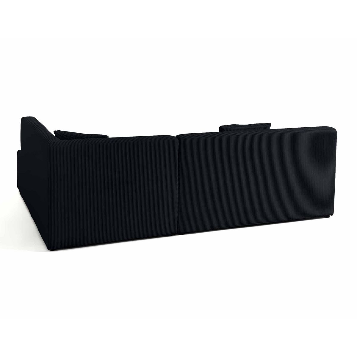LISA DESIGN Onyx - canapé modulable d'angle droit - 5 places - en velours côtelé