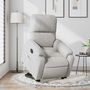 Voir la diapositive 5 : VIDAXL Fauteuil inclinable electrique gris clair tissu microfibre