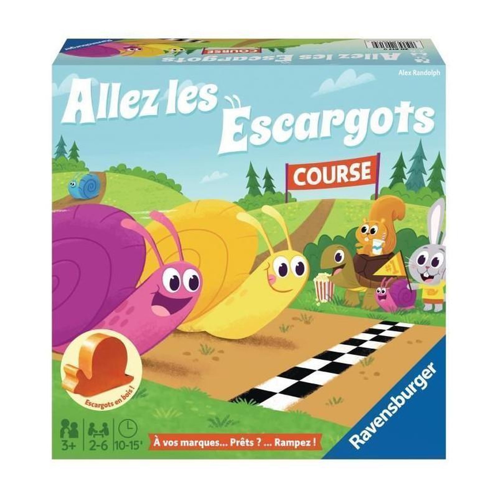 Voir la diapositive 4 : RAVENSBURGER Allez les escargots jeux de societe
