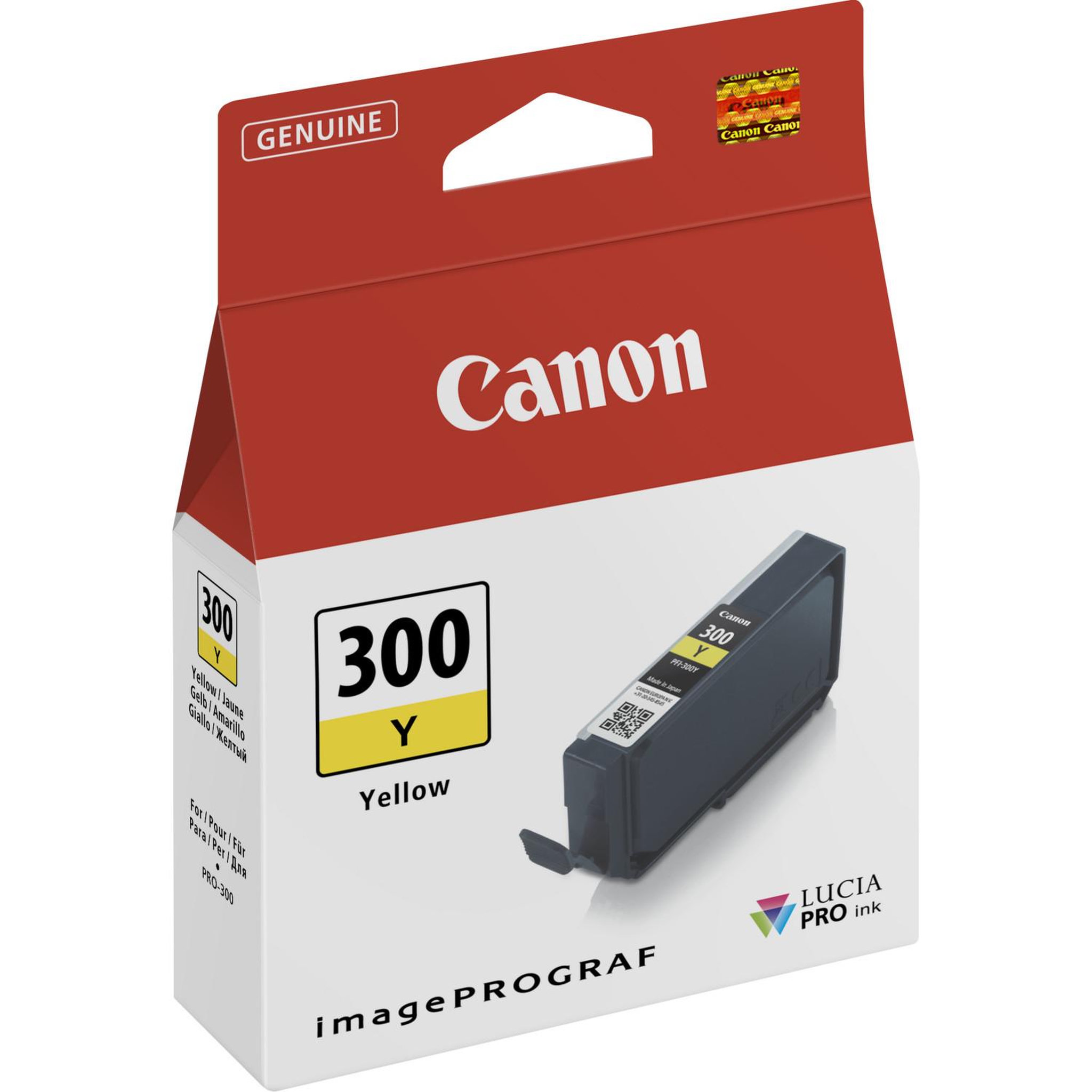 Voir la diapositive 2 : Canon Cartouche d encre Canon PFI 300 JAUNE