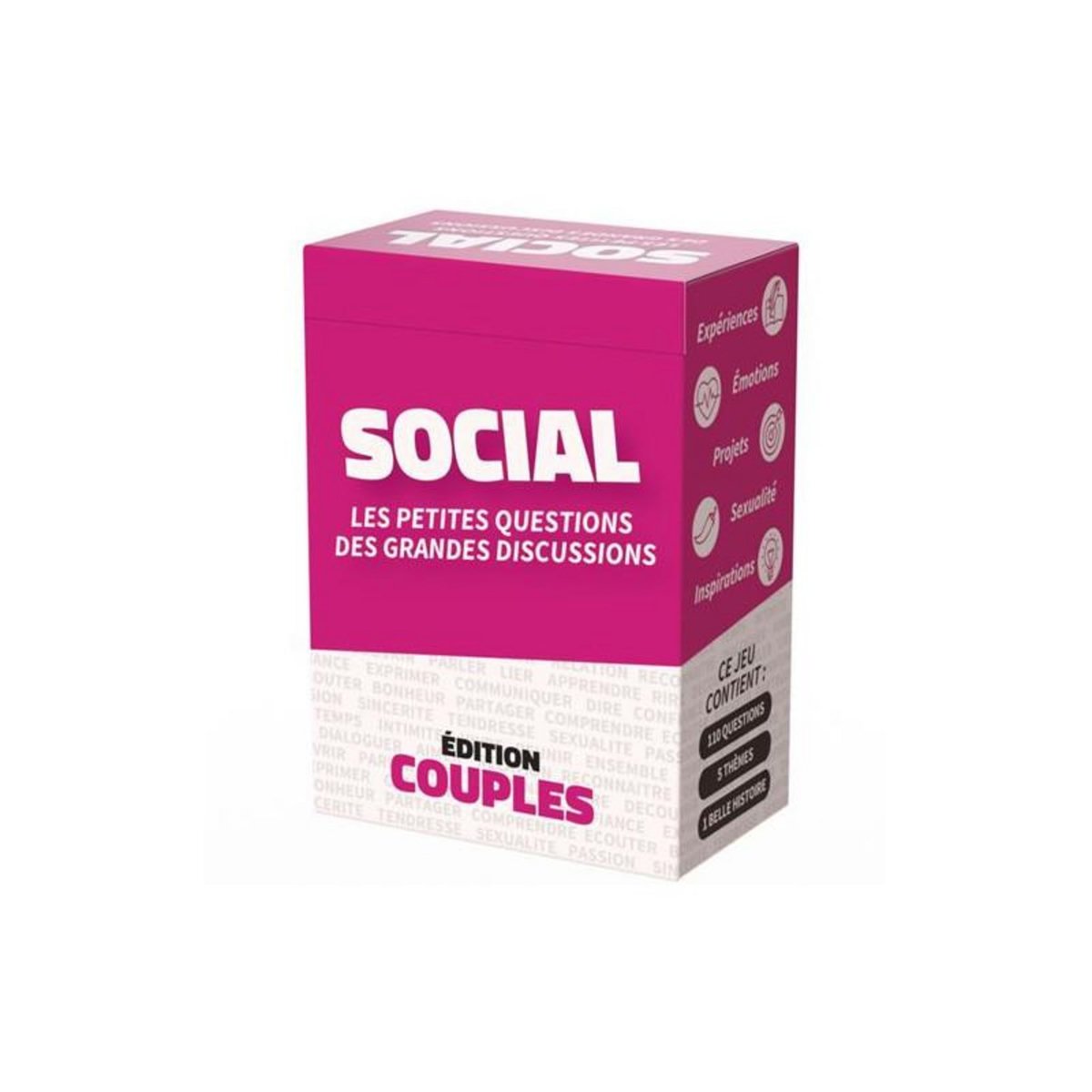 Cartamundi Jeu de cartes SOCIAL Couples Les Petites Questions des Grandes Discussions