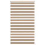 VIDAXL Store zebre marron sable largeur du tissu 115,9 cm polyester