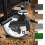 Voir la diapositive 4 : tectake Chariot pliable avec poignée téléscopique noir